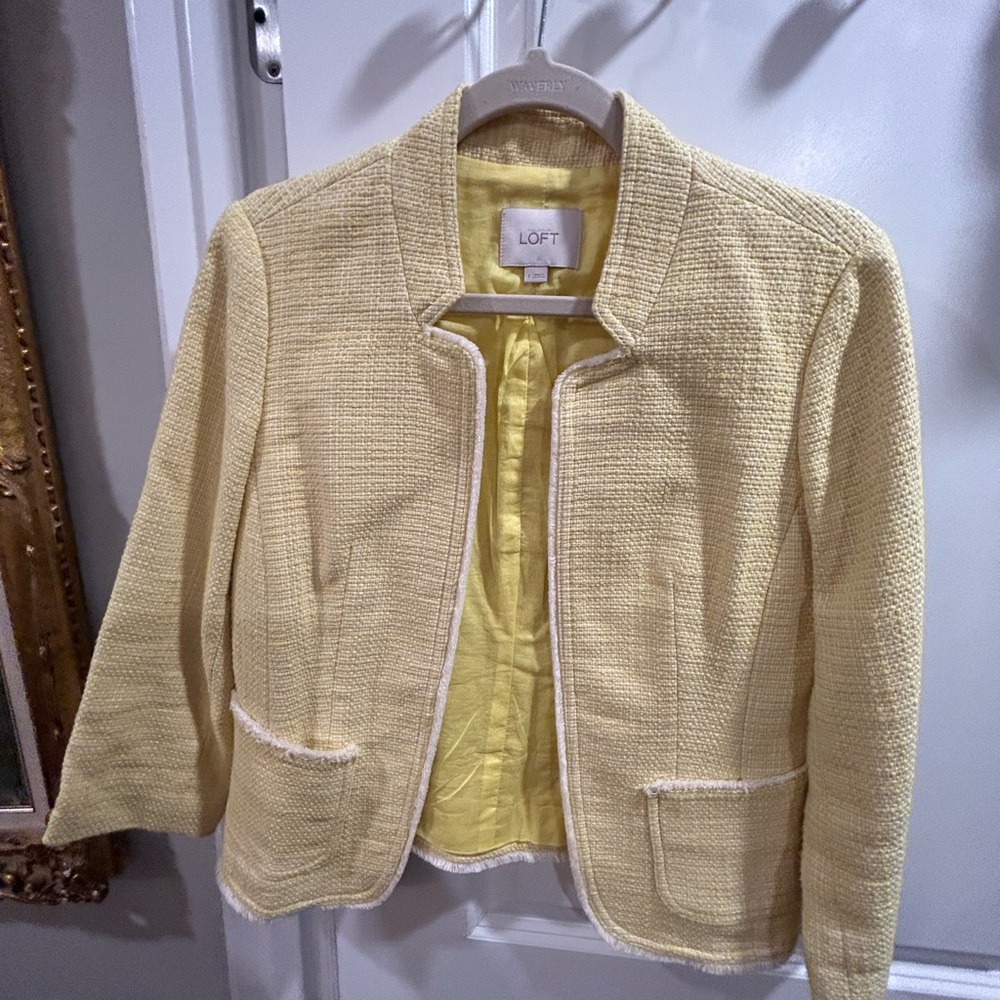 LOFT Yellow Blazer- S